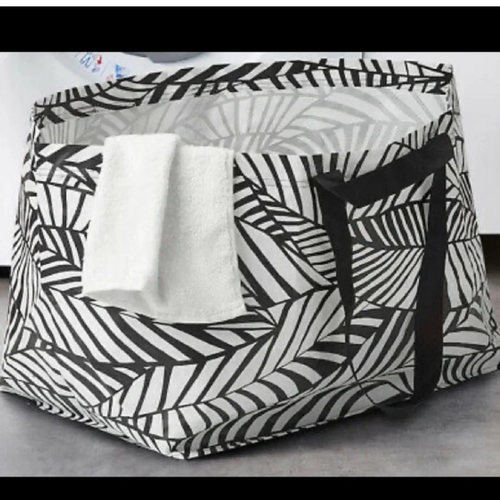 IKEA | SLUKIS NWT Frakta Shopping Bag Large Black White 